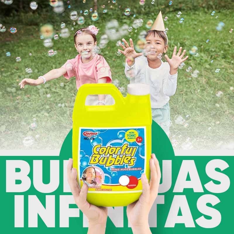 Liquido para Burbujas 1 Litro Repuesto de Burbujero