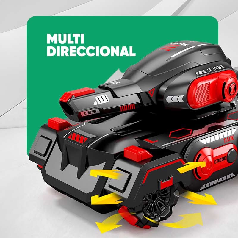 Auto a Control Remoto Tanque con Lanzador de Balas de Gel