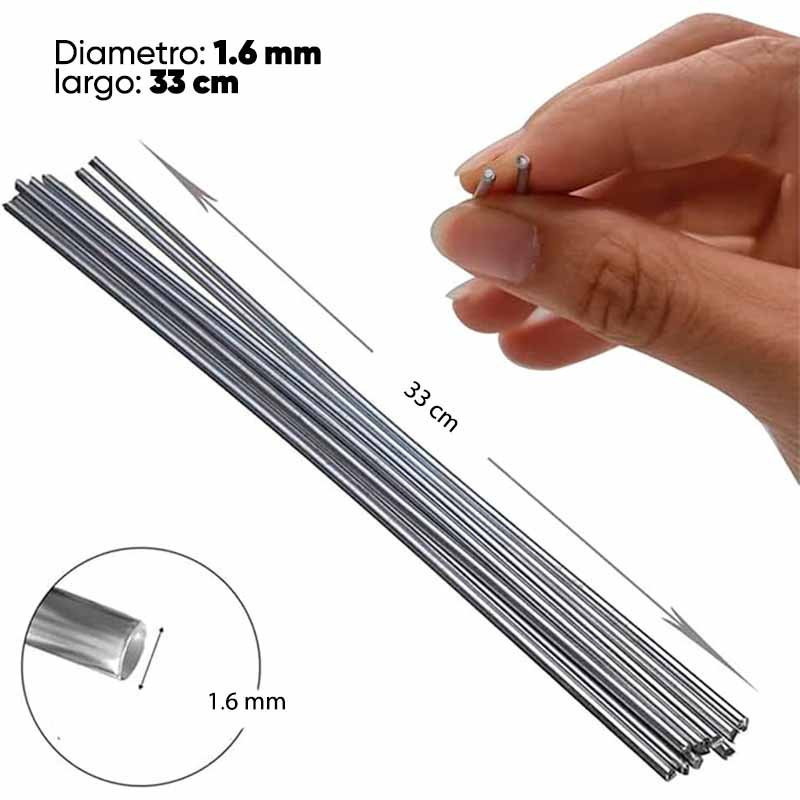 Pack de 50 Varillas de Soldadura de Aluminio