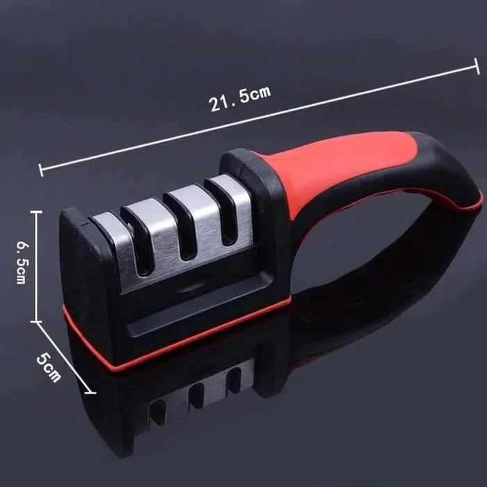 Afilador Manual de Cuchillos 3 en 1 con Mango