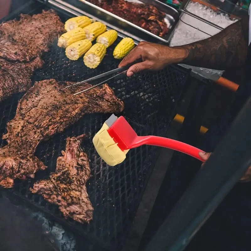 Cepillo Cabezal con Esponja para Limpieza de Parrilla