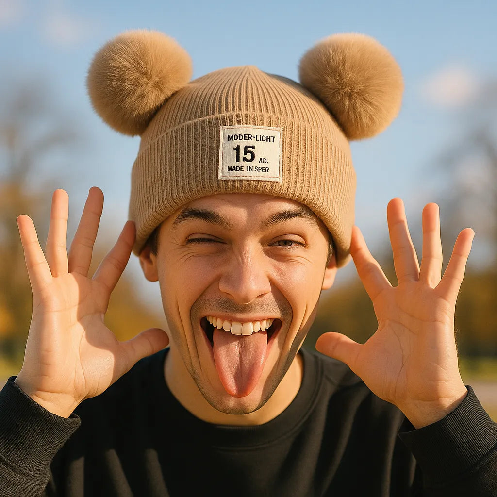 Gorro de Lana con Orejas Sweet-Soft