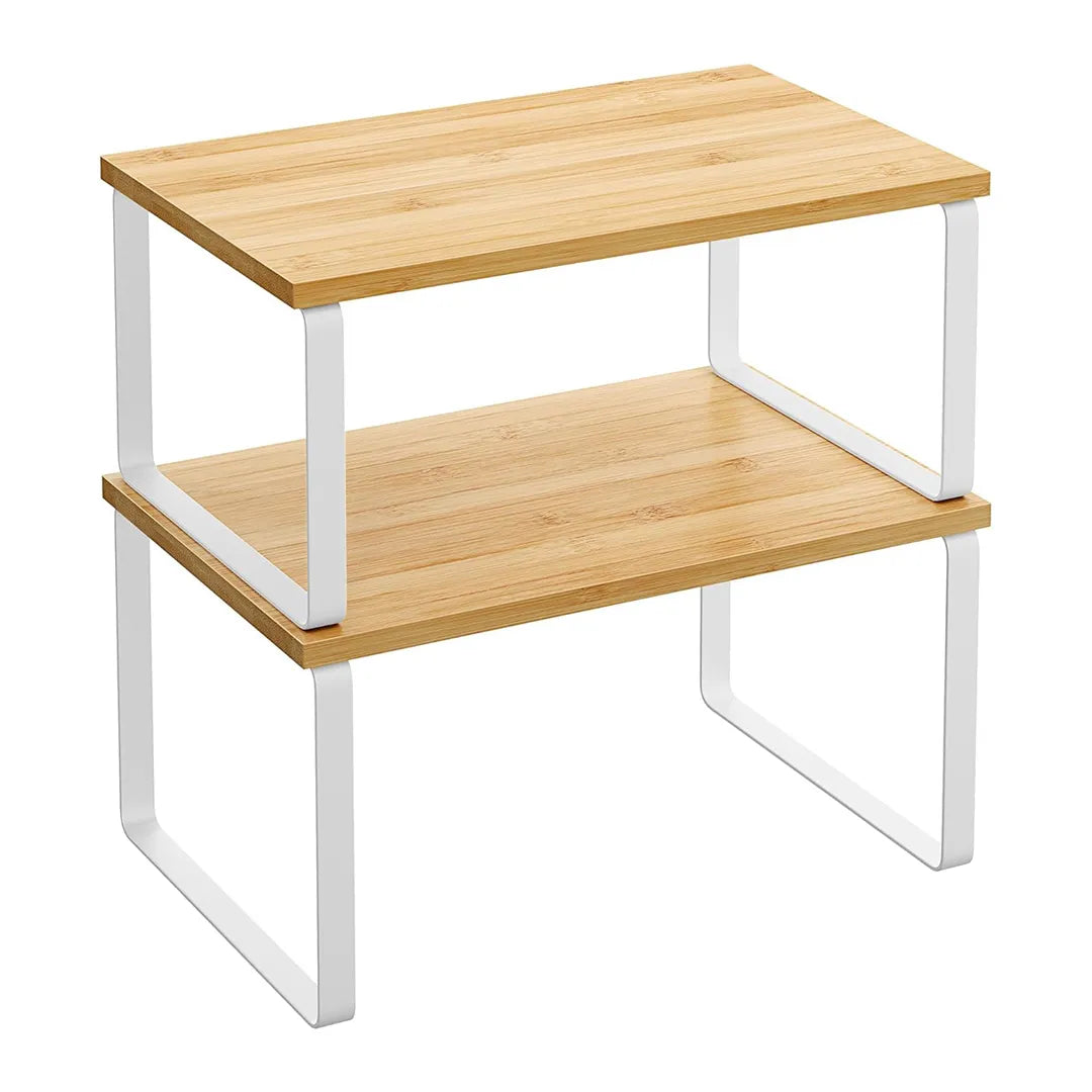 Set de 2 Estantes Organizadores Expandibles en Madera