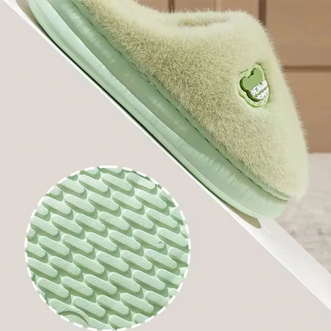 Pantufla Super Suave Momy Con Suela de Espuma Beige