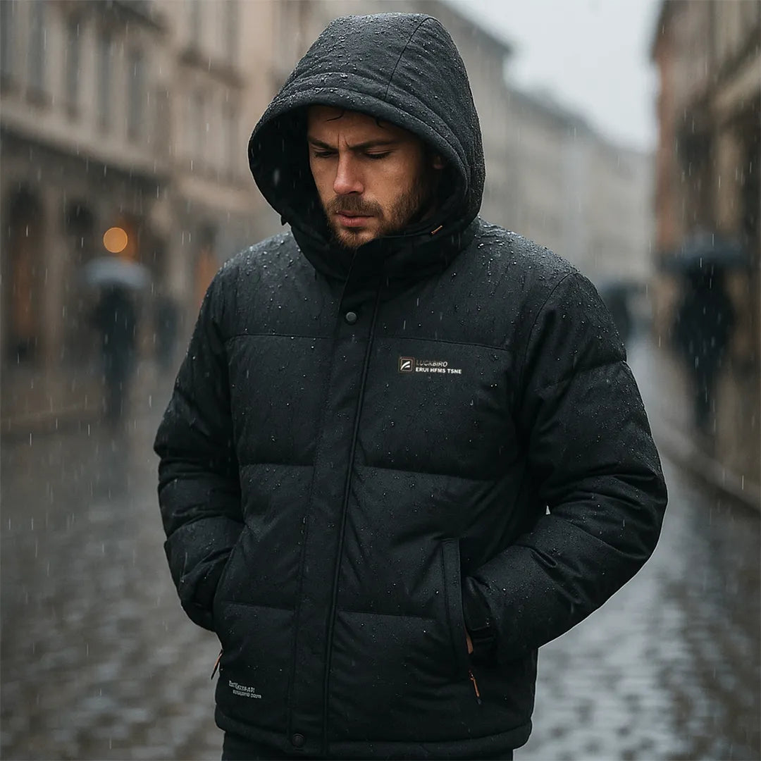 Campera con Capucha Luckbird Repele el Agua