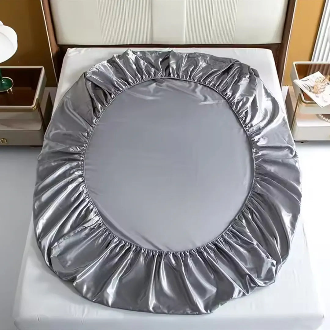 Sabanas Bajera de Satén Super Suave con 2 Fundas de Regalo