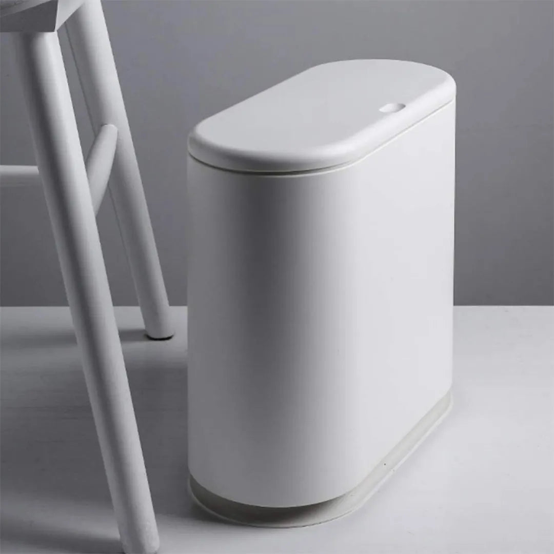 Papelera Slim de 10L con Tapa y Bolsa de Regalo