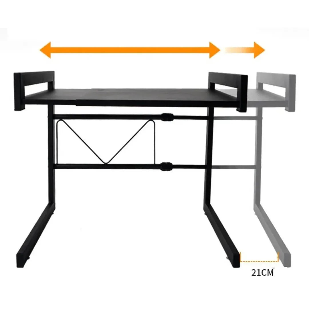 Estante de Metal para microondas con largo ajustable