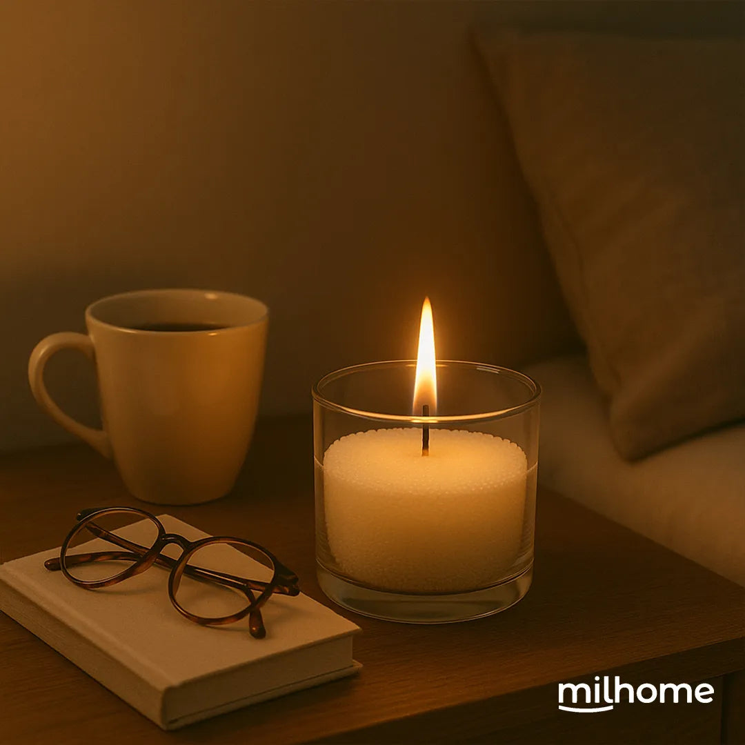 Cera Perlada para Vela Milhome con 30 Mechas