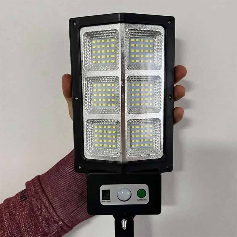 Foco Solar Grande 6 Luces Led con Control