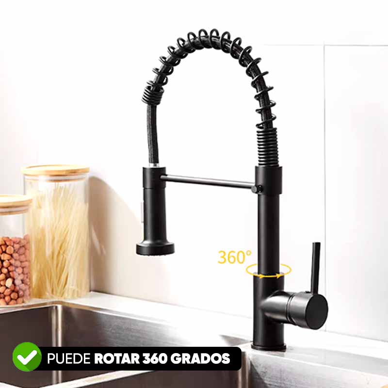 Canilla Monocomando Extensible de Cocina con Soporte