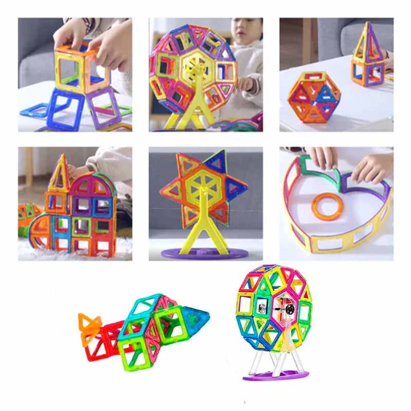 Juego de Bloques de Construcción Magnéticos para Niños