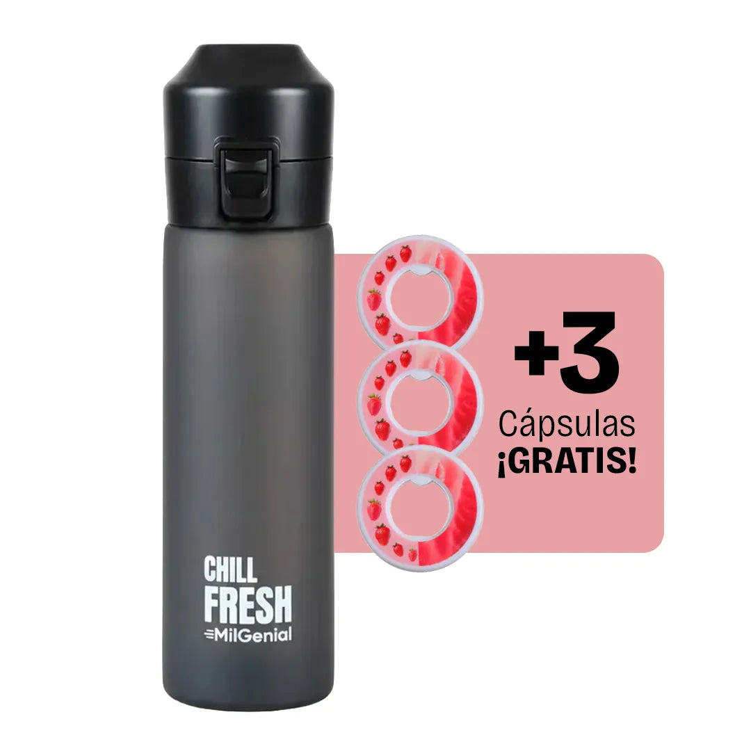 Botella Aromatica Chill Fresh con 3 Capsulas de Regalo