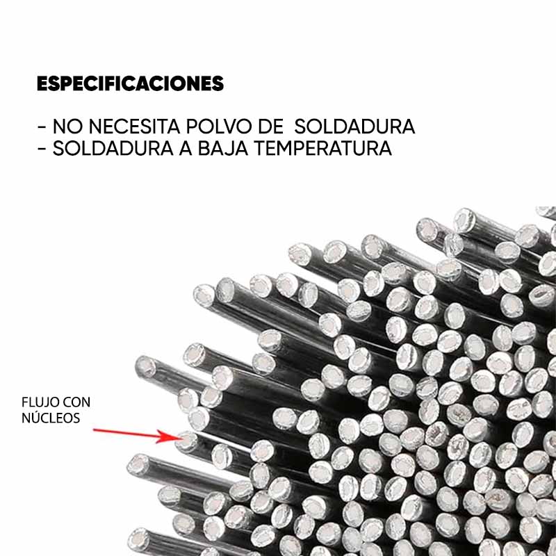 Pack de 50 Varillas de Soldadura de Aluminio