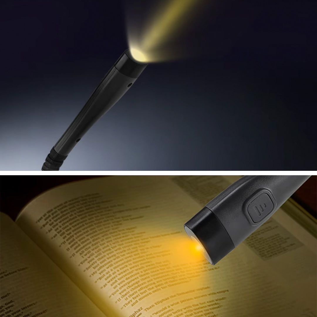 Lámpara de lectura de cuello LED recargable Flexible