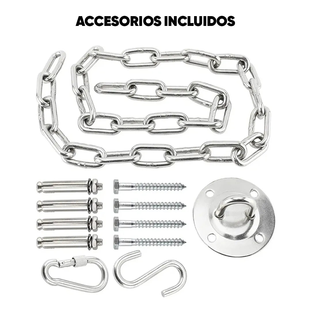 Silla Hamaca Colgante en Macramé con Bolsillo