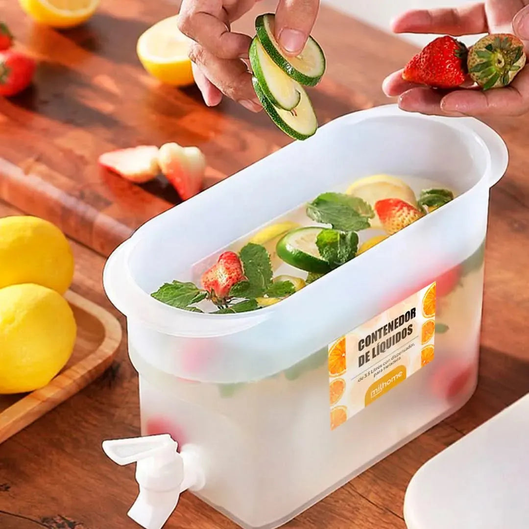 Pack Oferta 3 Contenedor de Líquidos Milhome para Heladera de 2,5 Litros