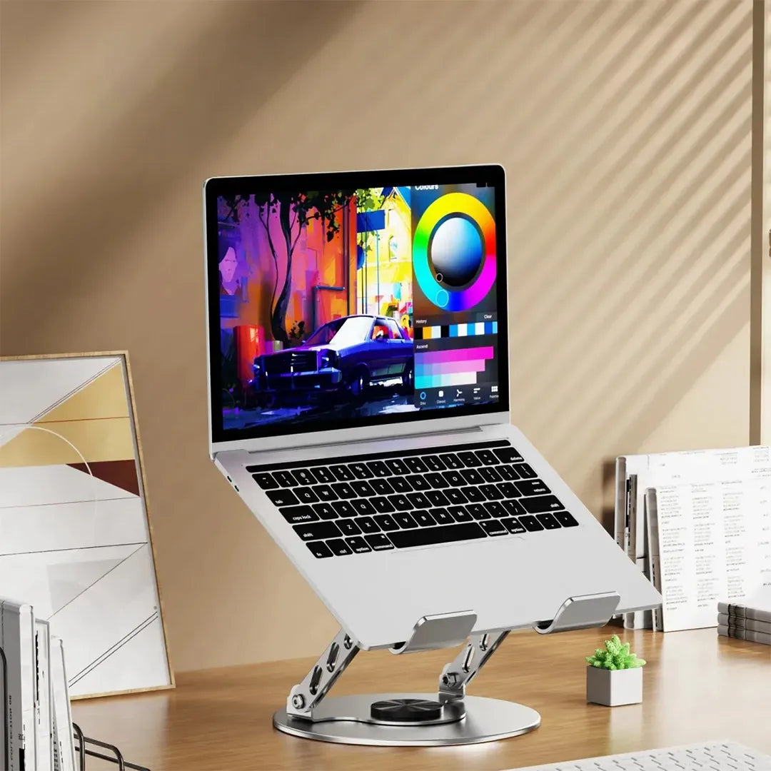 Soporte de Notebook Laptop Tablet 360° para Escritorio