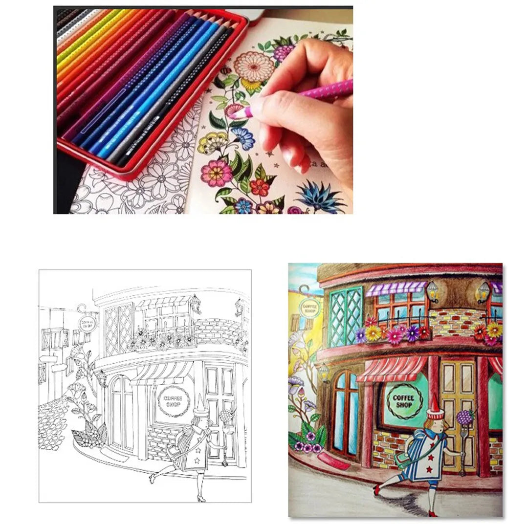 Set de 2 Libros para Colorear de Flores y Mandalas