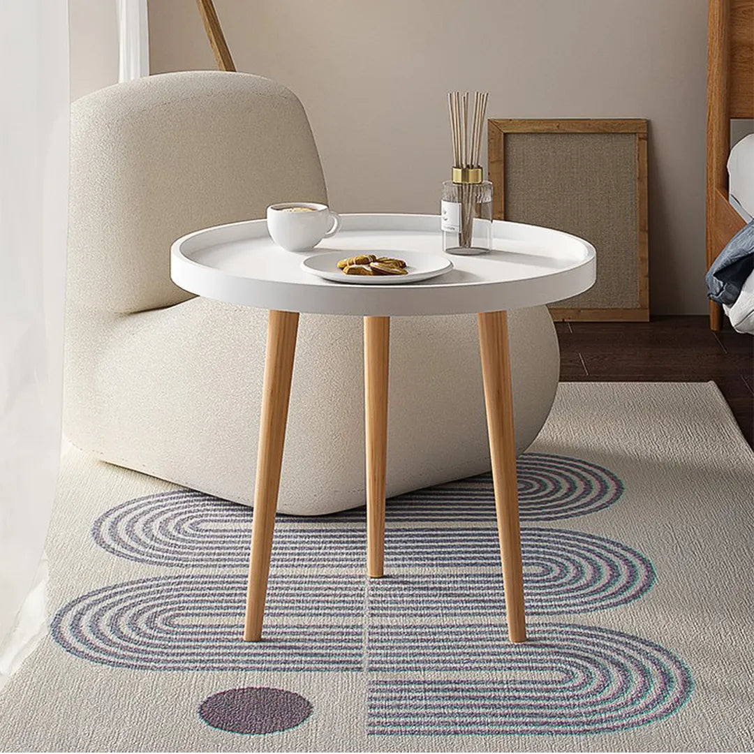 Mesa Adana Redonda Ratona de Madera y Plastico 50X44