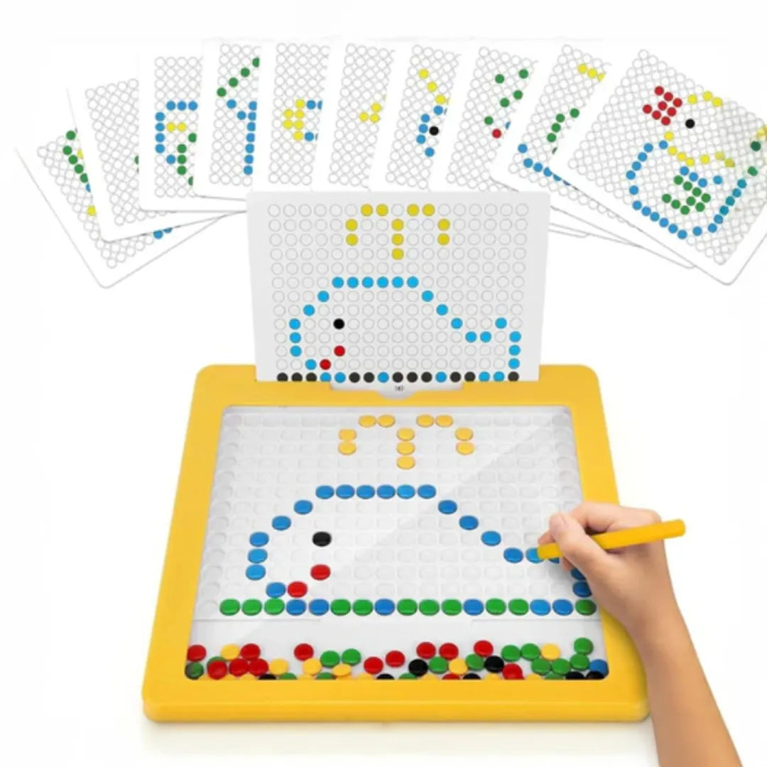 Pizarra Didactica con Fichas Magneticas y Cartas