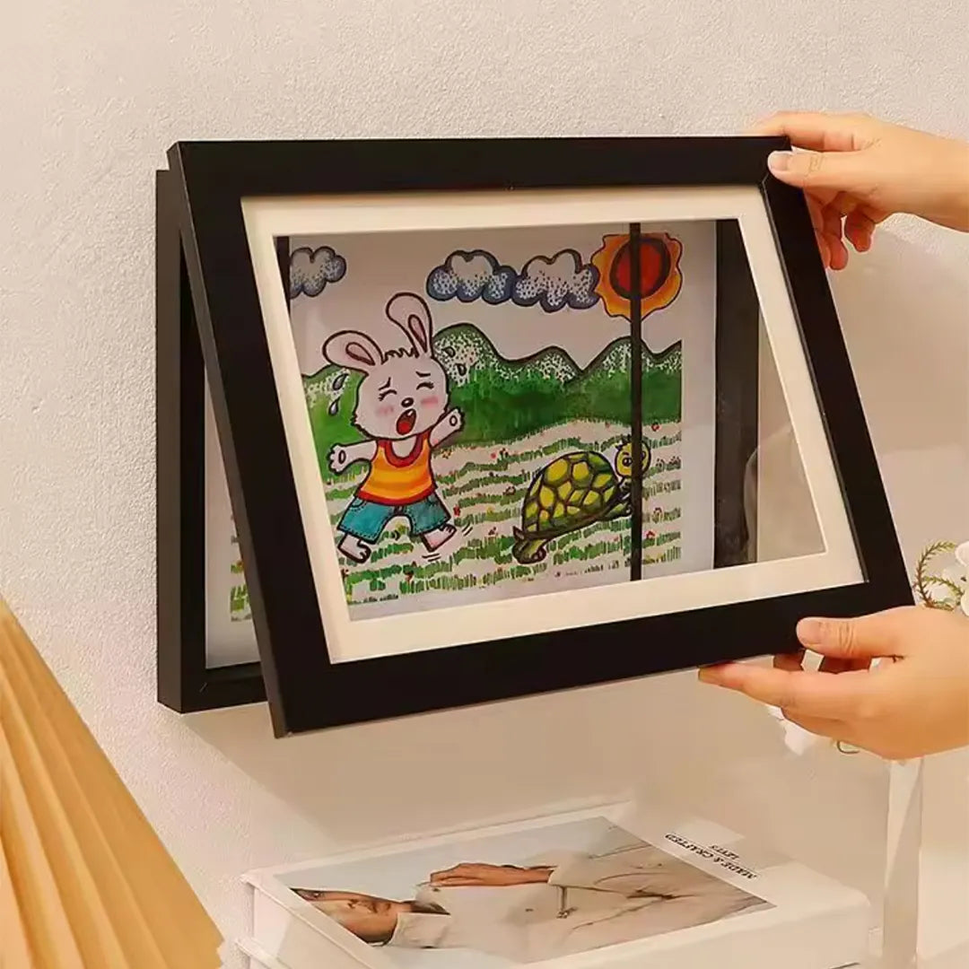 Marco de Madera para Dibujos Intercambiables A4