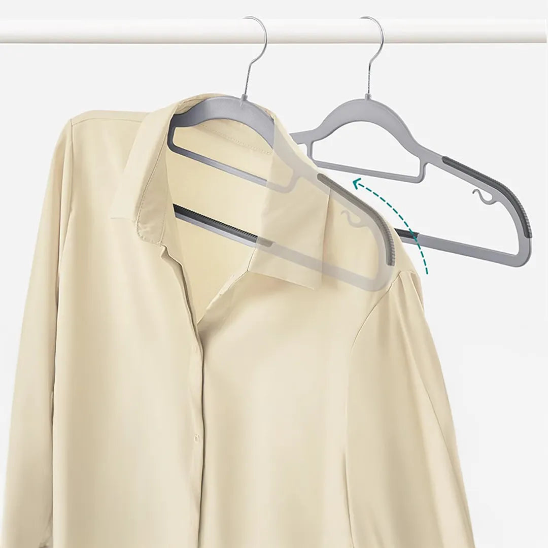 Set de 20 Perchas Plasticas Antideslizantes