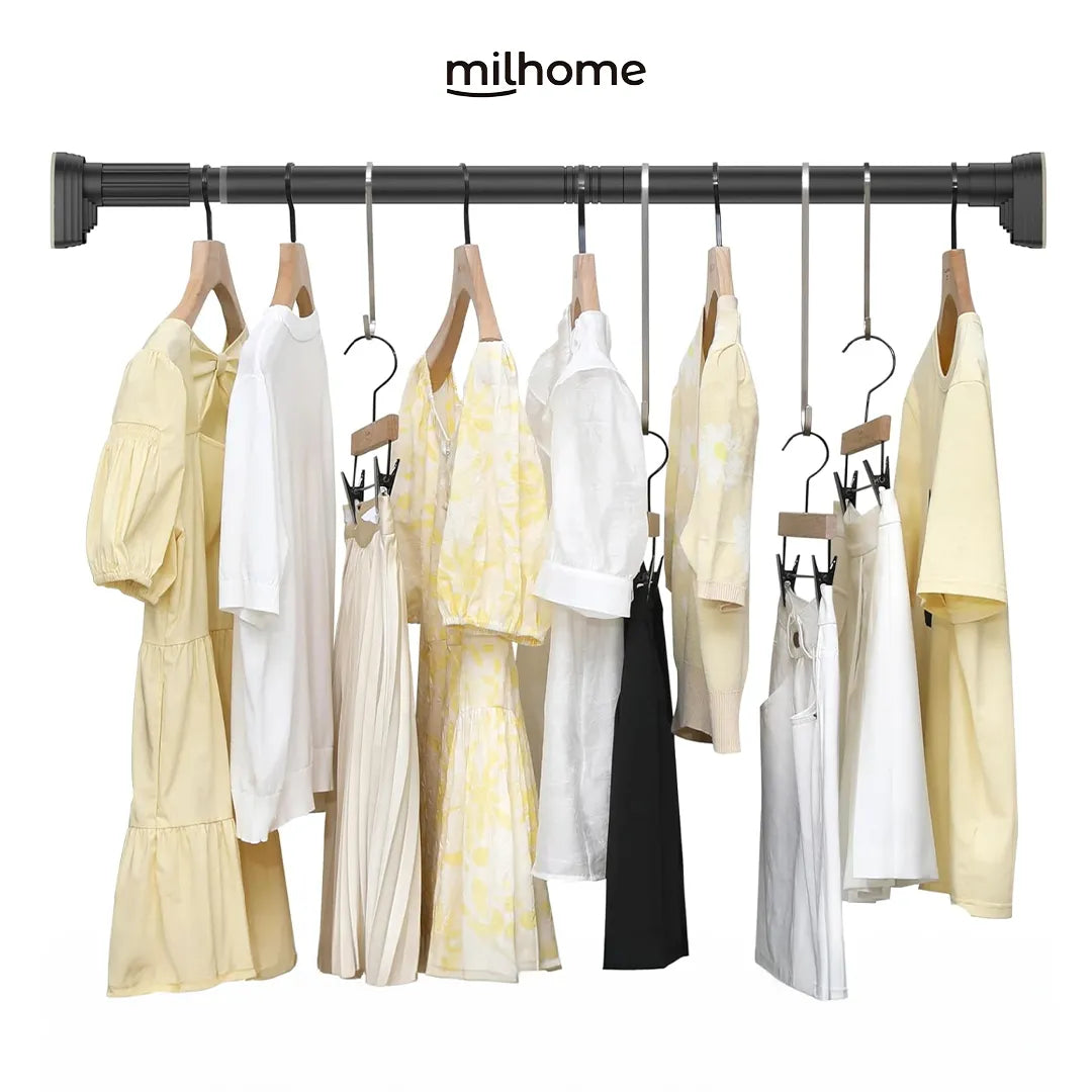 Barra Ajustable de Acero Inoxidable para Cortinas Milhome