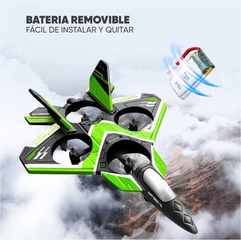 Avión Drone con Luces Led y Control Remoto
