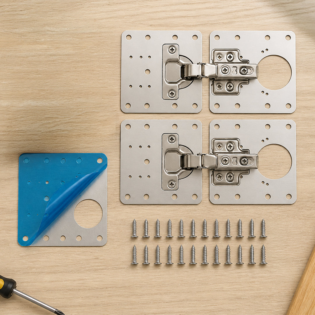 Pack de 4 Placas de Reparación de Bisagras