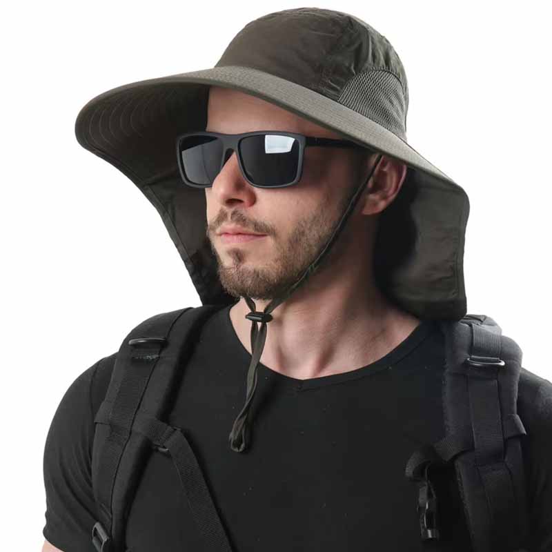 Sombrero con Solapa con Protección para el Cuello