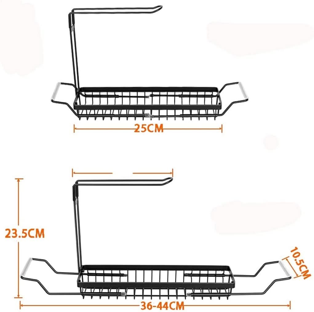 Escurridor Telescópico de Acero Inoxidable con Soporte