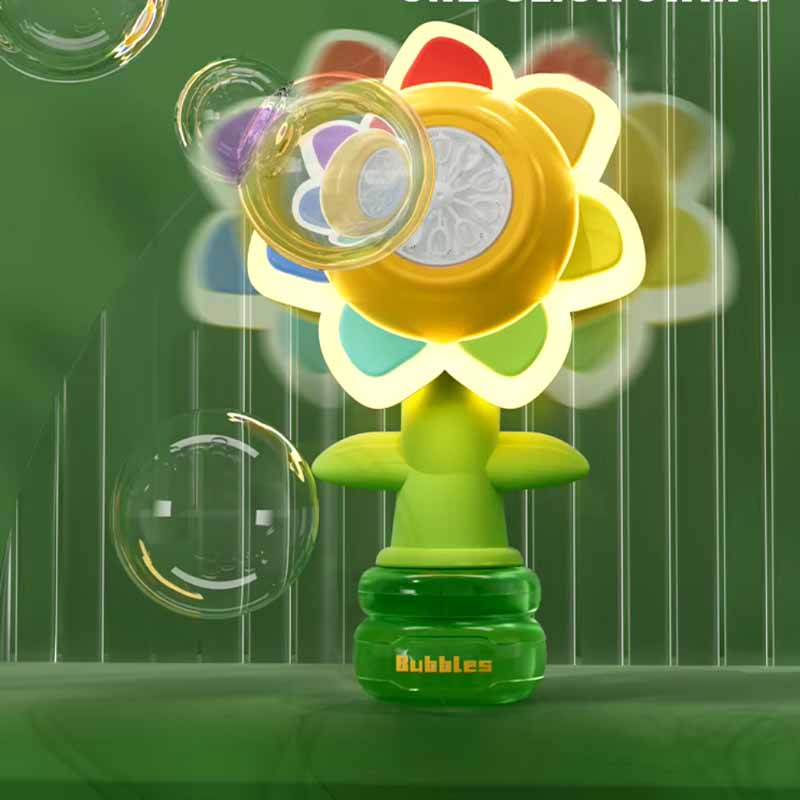 Burbujero Girasol a Bateria con Movimiento