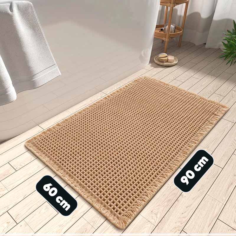 Alfombra de Baño con Diseño Gofre Super Absorbente