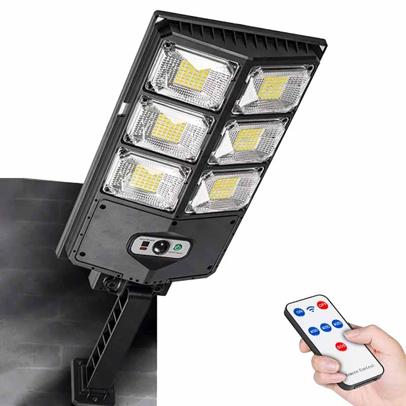 Foco Solar Grande 6 Luces Led con Control