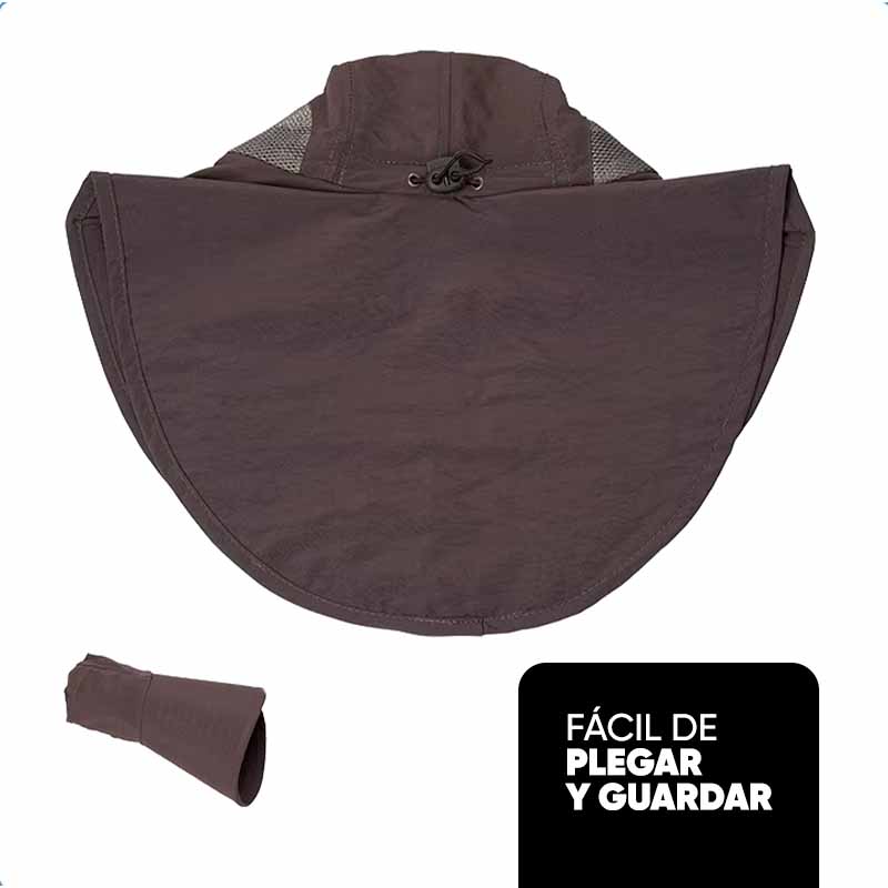 Sombrero con Solapa con Protección para el Cuello