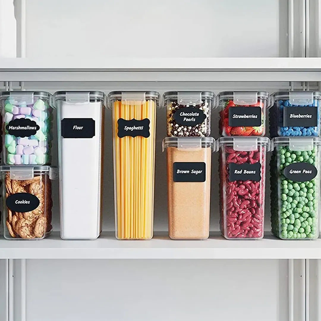 Set de 24 Frascos Hermeticos Trasparentes