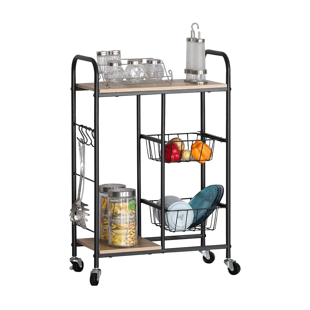 Mueble Organizador de Cocina con Ruedas 2 en 1