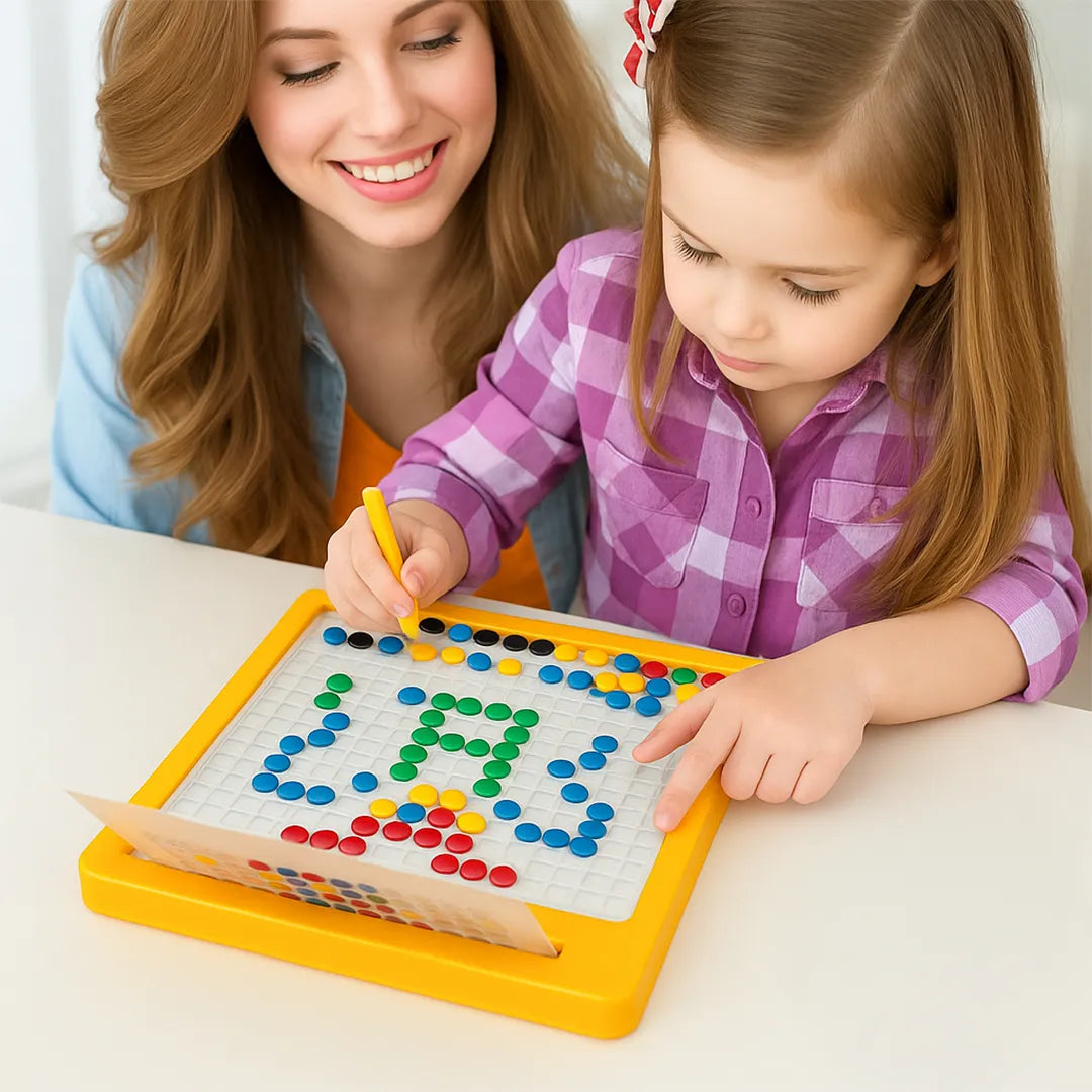 Pizarra Didactica con Fichas Magneticas y Cartas