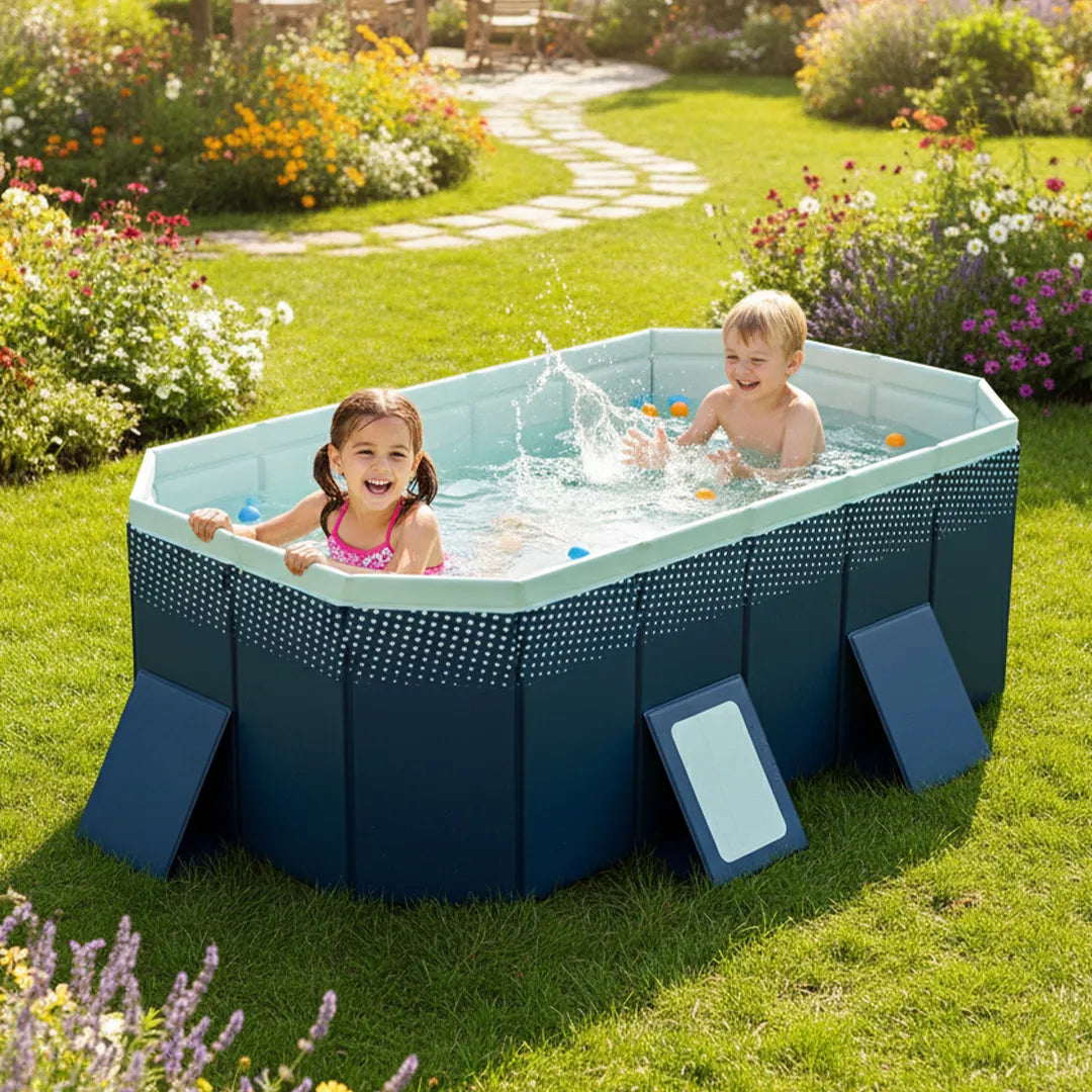 Piscina Familiar Rectangular Grande Plegable