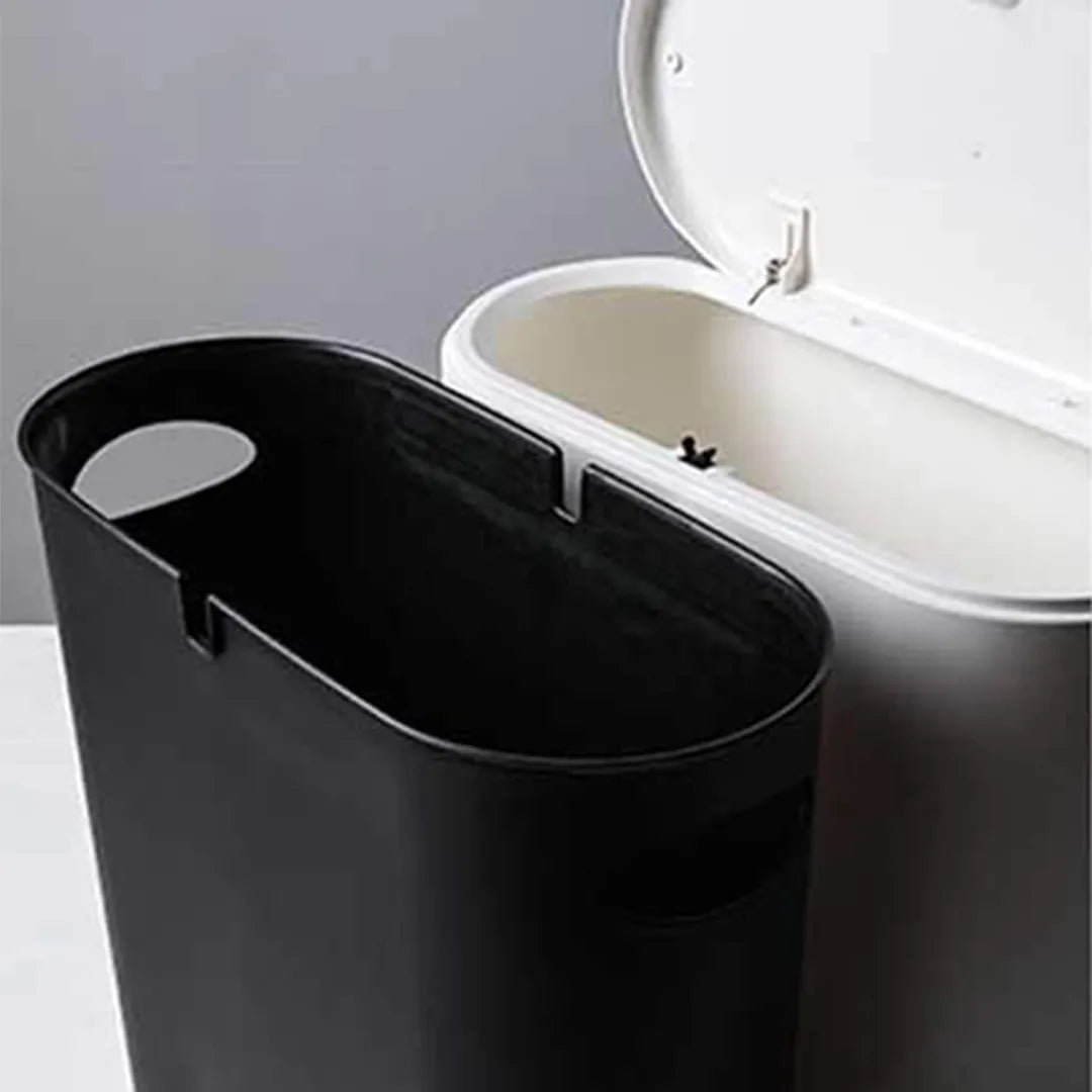 Papelera Slim de 10L con Tapa y Bolsa de Regalo