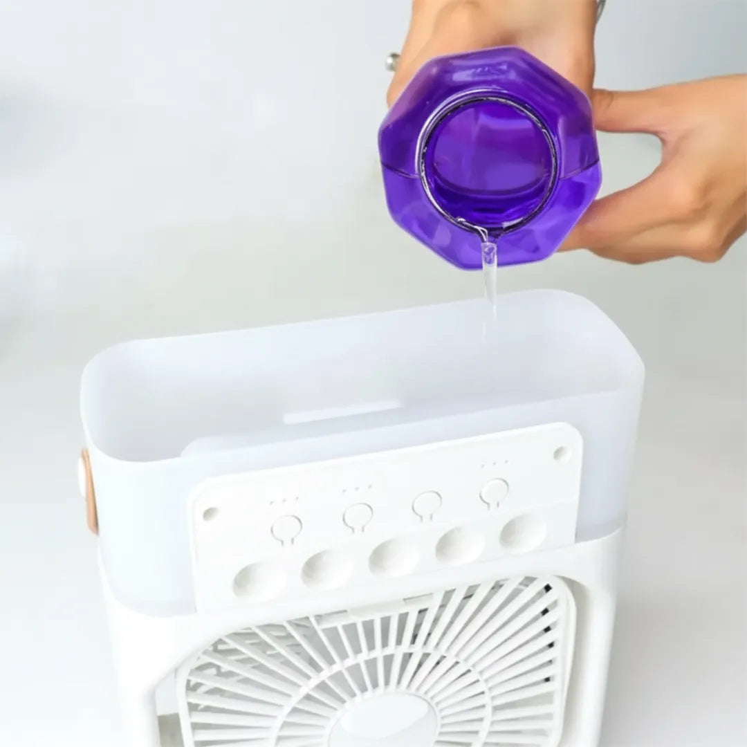 Mini Ventilador 2 en 1 con Contenedor de Agua Usb