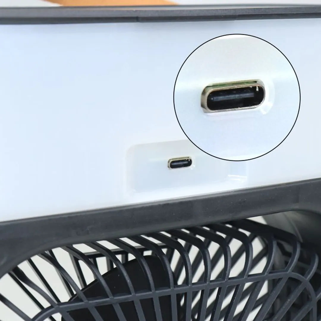 Mini Ventilador con Enfriador de Aire 3 en 1