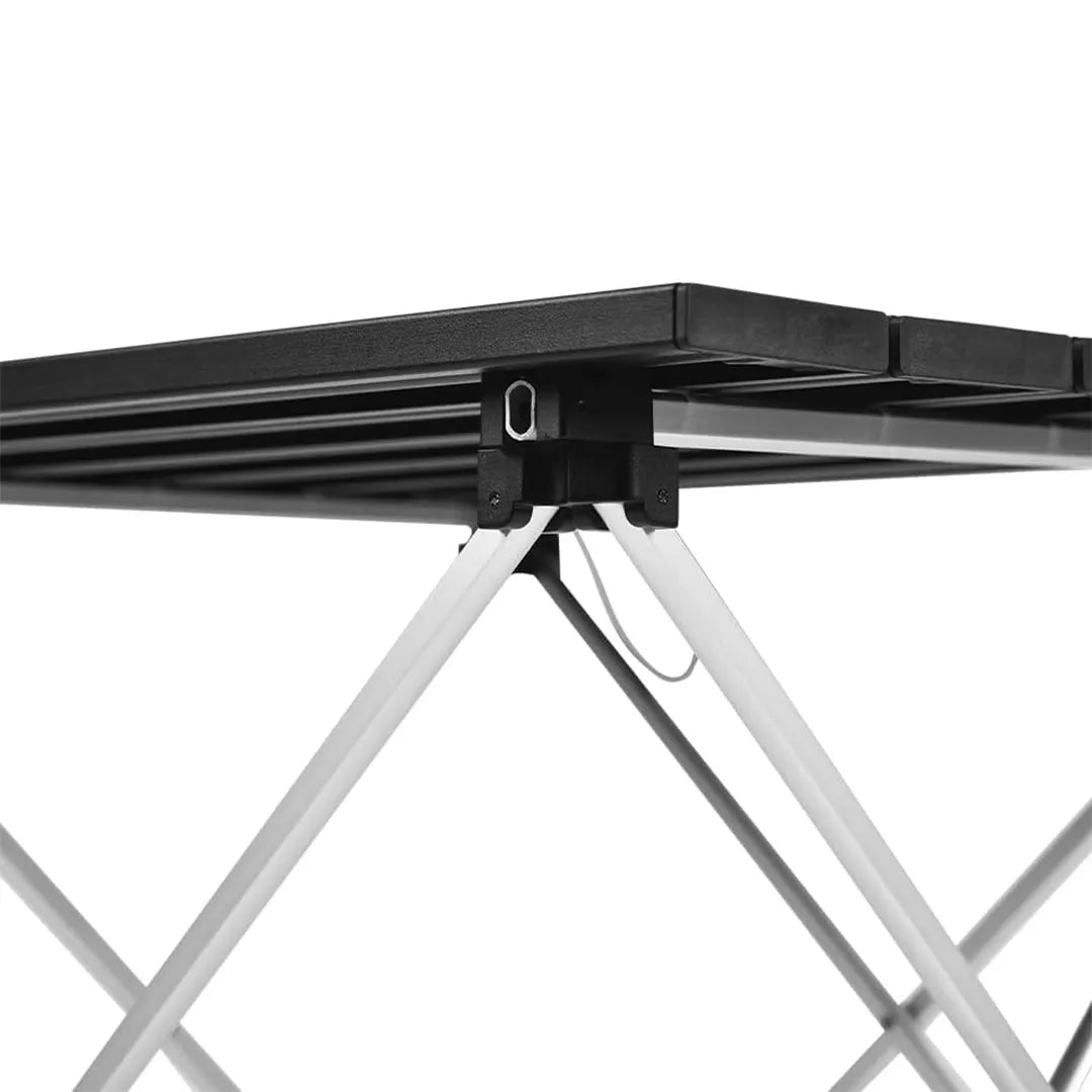 Mesa de comedor plegable de acero al carbono para Camping