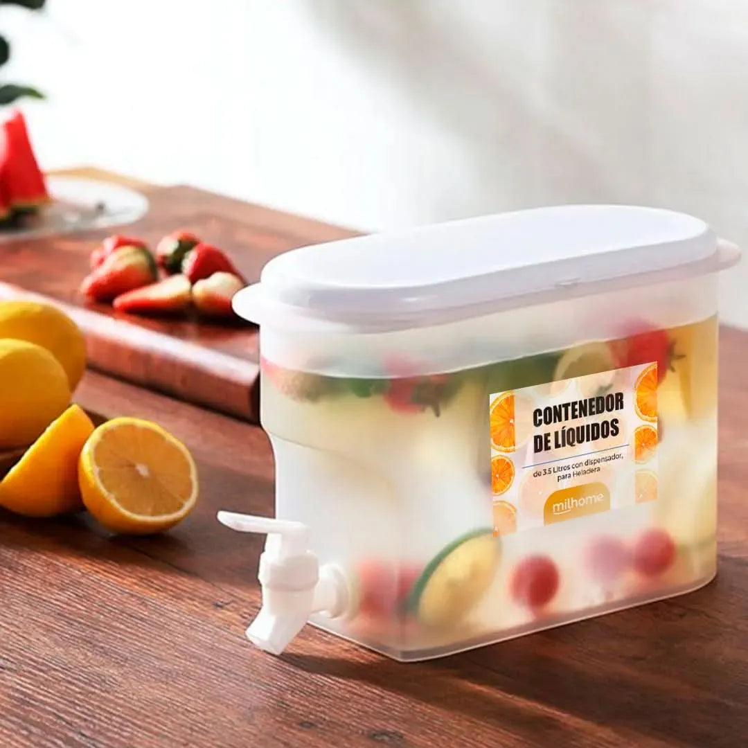 Pack Oferta 3 Contenedor de Líquidos Milhome para Heladera de 2,5 Litros