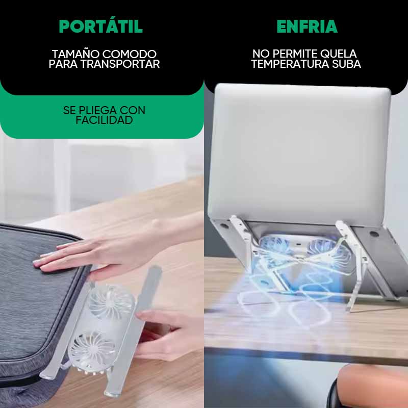 Soporte Plegable con Ventilacion Para Notebook