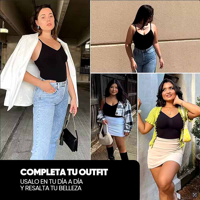 Body con Tirantes Moldeador sin Costuras