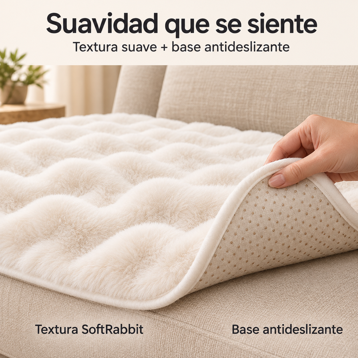 Funda Protectora de Sofá SoftRabbit con Antideslizante
