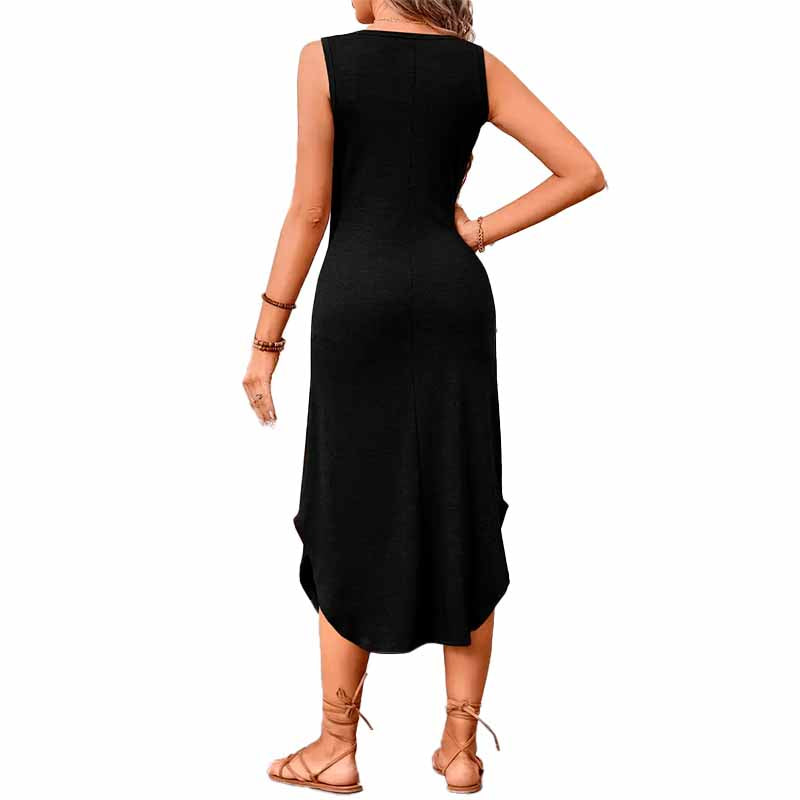 Vestido Moderno con Cuello en V