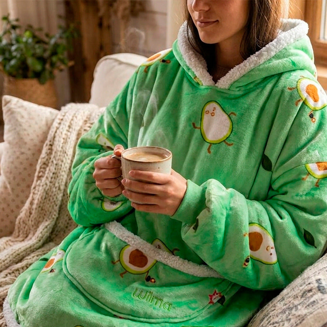 Hoodie Adultos Polar con Capucha Marca Wilma